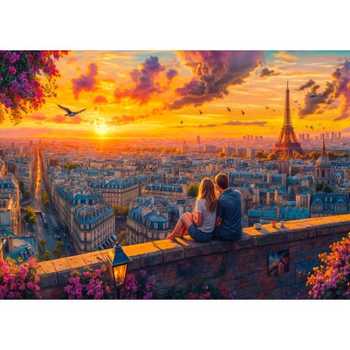 Puzzle Schmidt Susurros En Los Tejados Parisinos 1000 Piezas