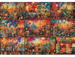 Puzzle Schmidt Tiempo Libre, Viajes Con Libros Y Vino 2000 Pzs