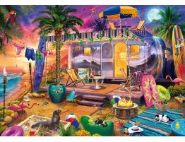 Puzzle Schmidt Una Casa Móvil En La Playa 1000 Pzs