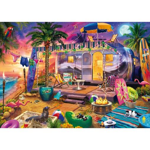 Puzzle Schmidt Una Casa Móvil En La Playa 1000 Pzs