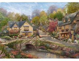 Puzzle Schmidt Verano En Cobblestone Village de 2000 Piezas