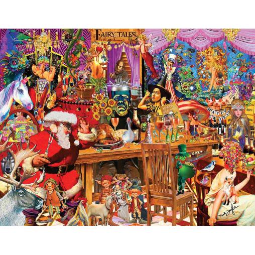 Puzzle SunsOut Collage de Cuento de Hadas XXL de 1000 Pzs