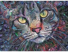 Puzzle SunsOut Gato Psicodélico de 1000 Piezas