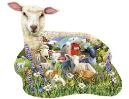 Puzzle SunsOut La Granja de Corderos XXL de 1000 Piezas