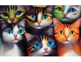 Puzzle SunsOut Seis Gatos de 550 Piezas