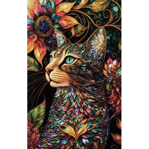 Puzzle SunsOut Un Gato Feliz de 550 Piezas