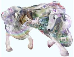 Puzzle SunsOut Unicornio Místico XXL de 1000 Piezas