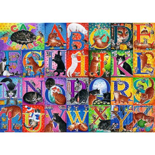 Puzzle Trefl Alfabeto Felino de 500 Piezas