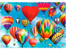 Puzzle Trefl Crazy Shapes Globos Coloridos de 600 Pzs
