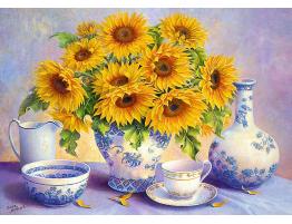 Puzzle Trefl Decoración con Ramo de Girasoles de 500 Piezas