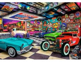 Puzzle Trefl Garaje de Coleccionistas de Coches 1000 Piezas