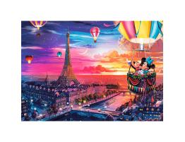 Puzzle Trefl Mickey y Minnie en París 1000 Piezas