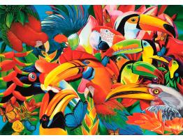 Puzzle Trefl Pájaros Llenos de Colores de 500 Piezas