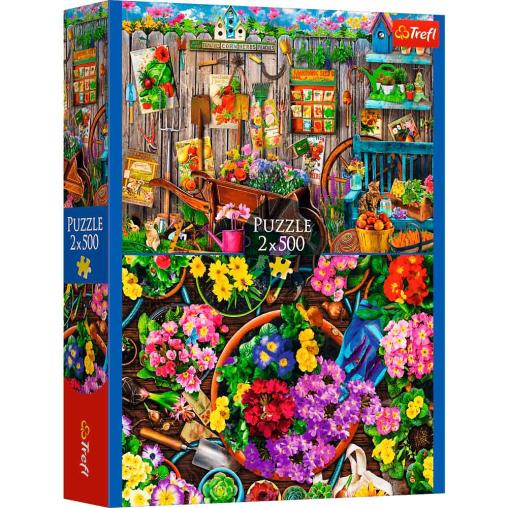 Puzzle Trefl Trabajando en el Jardín de 2x500 Piezas