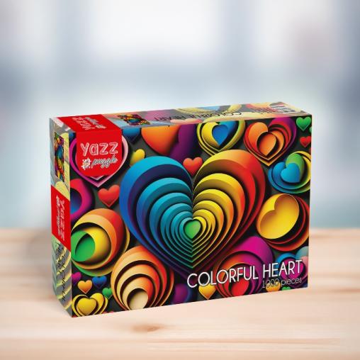Puzzle Yazz Corazón Colorido de 1000 Piezas