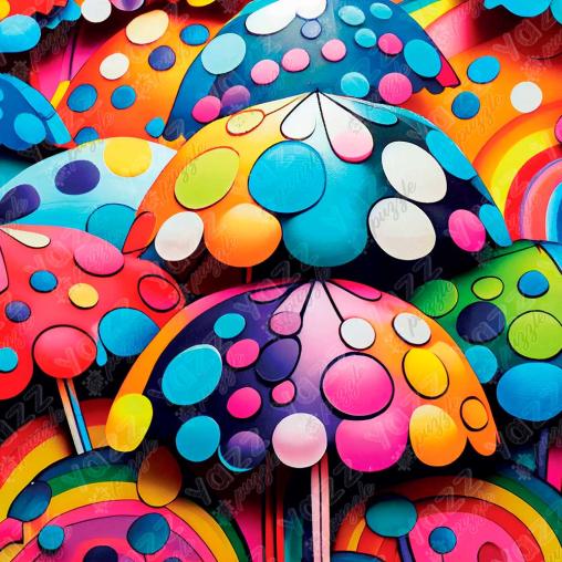 Puzzle Yazz Paraguas Colorido de 1023 Piezas